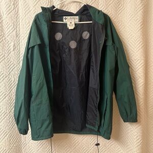 Columbia Forest Green Windbreaker